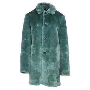 Supreme x Hysteric Glamour Fuck You Coat in Green Faux Coat